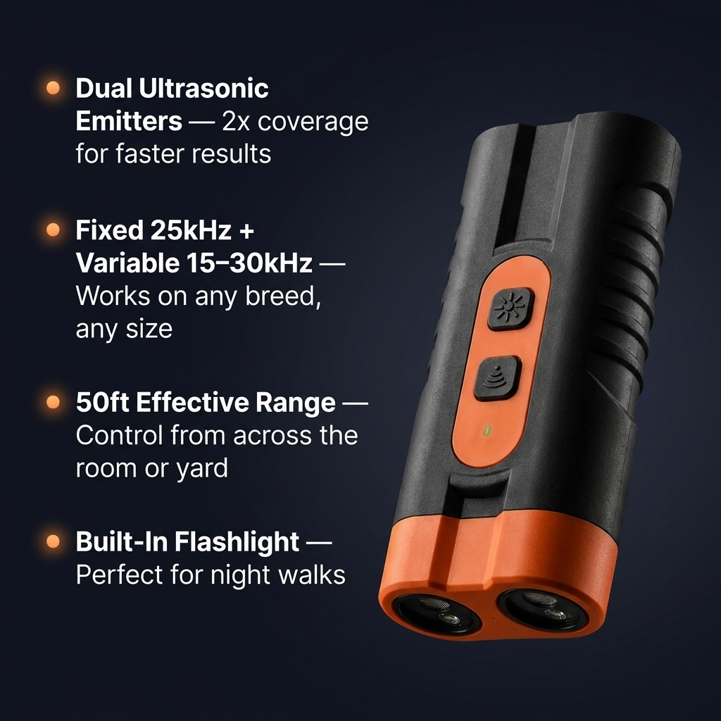 PawTone Ultrasonic Bark Defender